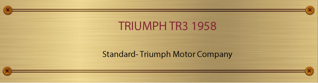 PLACA MADERA TRIUMPH ESPAÑOL