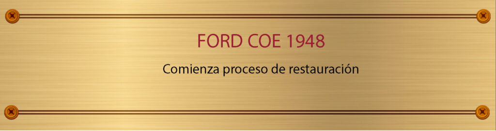 Placa de Madera FORD COE